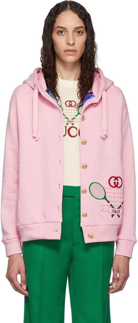 gucci pink tennis sweater